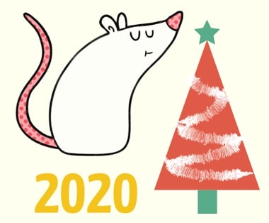 Поздравления с Новым годом Белой Мыши 2020